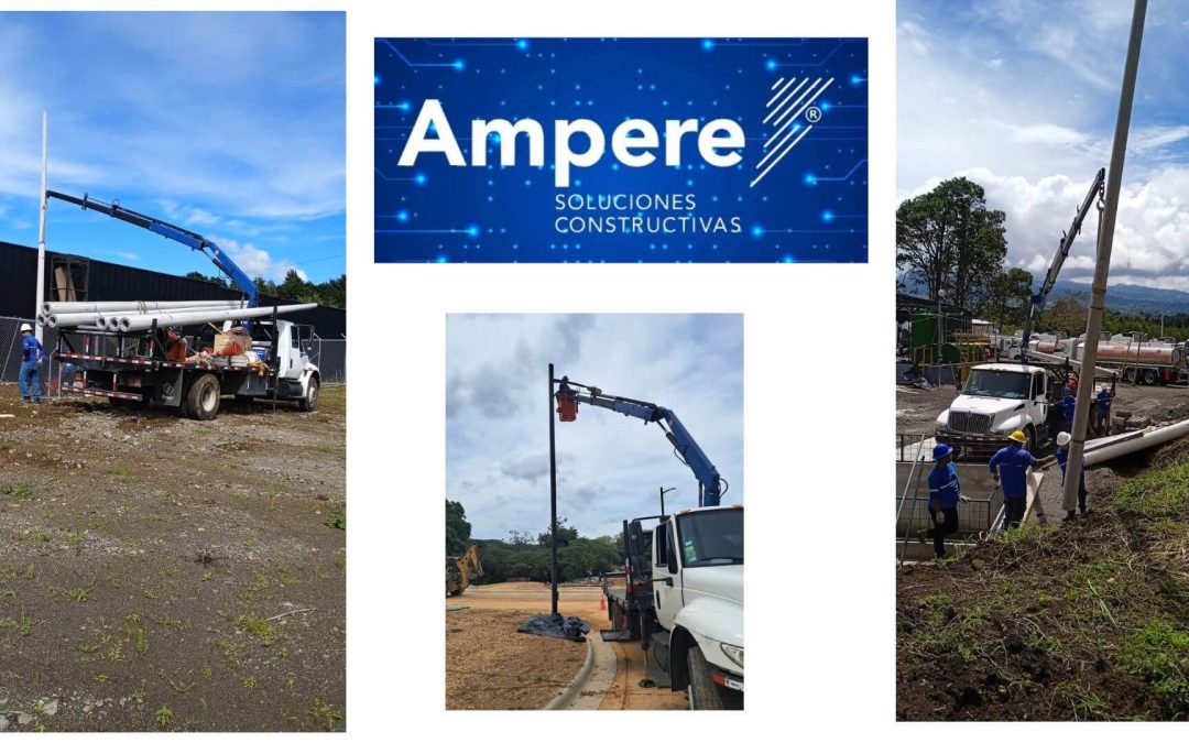 Instalación de Porterías para Luminarias Solares